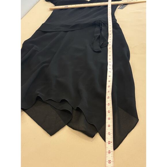 AGB Maxi Dress 6 Double V-Neck Whimsigoth Grunge Flutter Sleeve Drop Waist - Picture 10 of 11